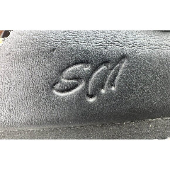 SoftMoc Womens Thong Sandals Leather Flats Brass Buckle Summer Black Size 10 - Picture 10 of 11